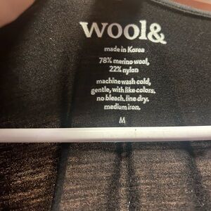 Wool& Isabelle wrap dress black medium